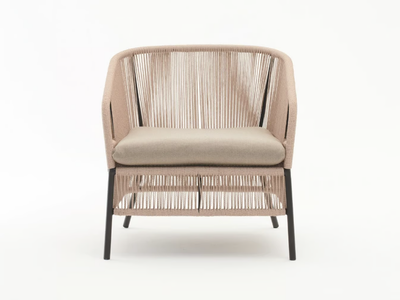 CRICKET - Synthetic fibre garden armchair with armrests _ Varaschin