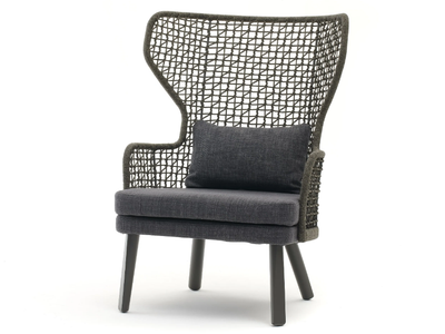 EMMA - Bergere rope garden armchair _ Varaschin