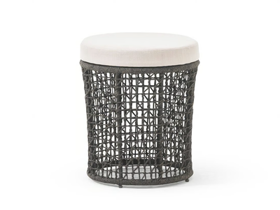 EMMA - Low powder coated aluminium garden stool _ Varaschin