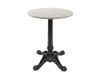BABIS-4 - Round cast iron table with 4-star base _ Vela Arredamenti