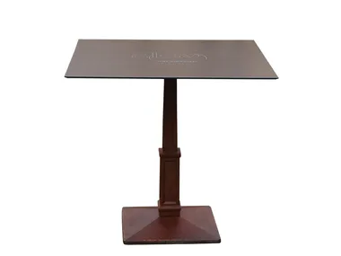 BALIS-44-Q - Square cast iron table _ Vela Arredamenti