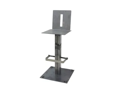 FRANKIE - Iron stool with footrest with back _ Vela Arredamenti