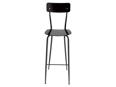 OLIVIA - Aluminium barstool with back _ Vela Arredamenti