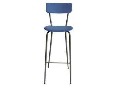OLIVIA - Fabric barstool with back _ Vela Arredamenti
