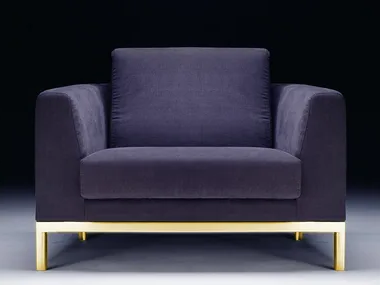 PL-RELAX - Upholstered armchair with armrests _ Vela Arredamenti