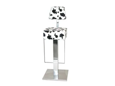 SG018 - Eco-leather stool with back _ Vela Arredamenti