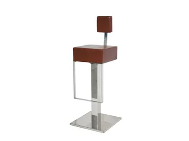 SG020 - Eco-leather stool with back _ Vela Arredamenti