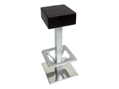 SG049 - Upholstered stool with footrest _ Vela Arredamenti