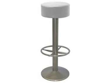 SG096 - Upholstered steel stool with footrest _ Vela Arredamenti