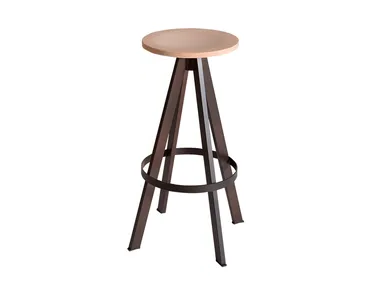 WEST - Wooden barstool _ Vela Arredamenti