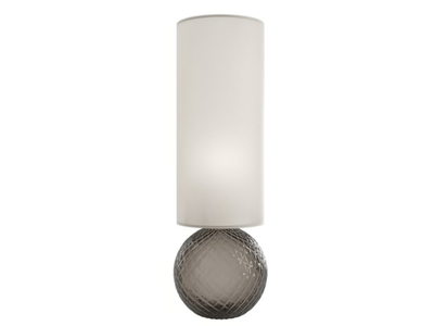 BALLOTON - Blown glass table lamp and fabric lampshade _ VENINI