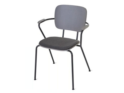 ABC - Stackable metal chair with armrests _ Vergés
