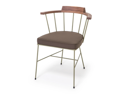 MIM - Powder coated steel chair with armrests _ Vergés