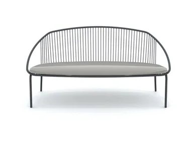 ARIA - 2 seater metal garden sofa _ Vermobil