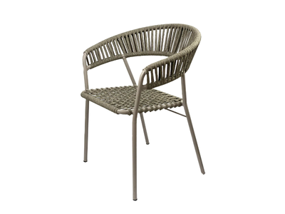 KEY WEST - Rope and metal chair with armrests _ Vermobil