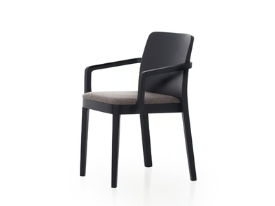 URBAN 12 - Stackable ash chair with armrests _ Very Wood