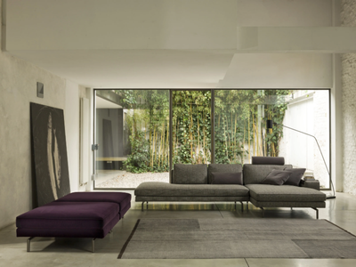 IRVING - Sectional fabric sofa with removable cover _ Verzelloni