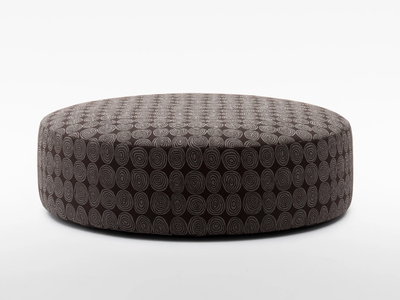 PLANET - Round fabric pouf with removable lining _ Verzelloni