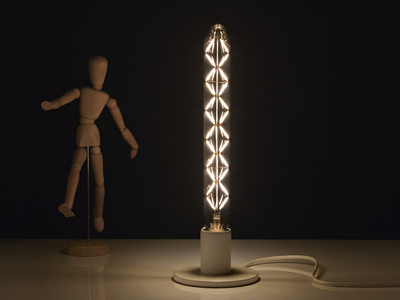 FUSE - LED glass and steel table lamp _ Vesoi