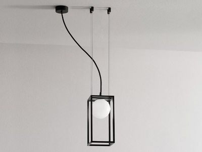 MULTIPLO - LED glass and steel pendant lamp _ Vesoi