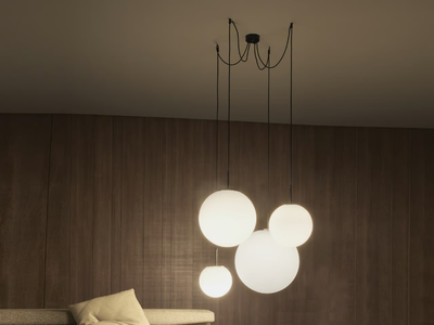 PALLA - LED blown glass pendant lamp _ Vesoi