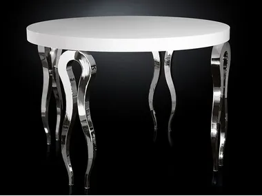 SILHOUETTE - Round steel high table _ VGnewtrend