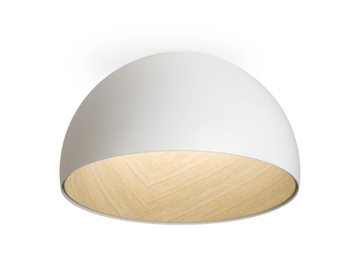 DUO - LED aluminium and wood ceiling lamp _ Vibia
