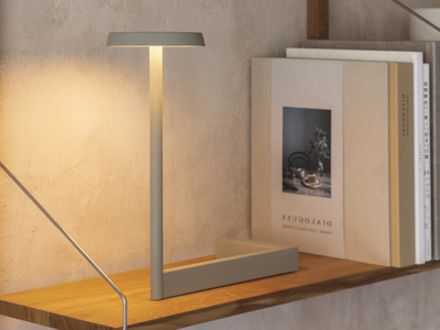 FLAT 5970 - LED metal table lamp _ Vibia