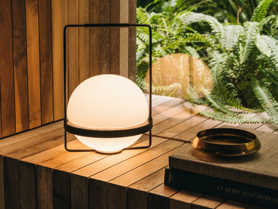 PALMA - LED blown glass table lamp _ Vibia