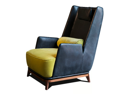 430 OPERA - High-back leather or fabric armchair with armrests _ Vibieffe