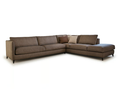 910 ZONE SLIM - Sectional fabric or leather sofa _ Vibieffe