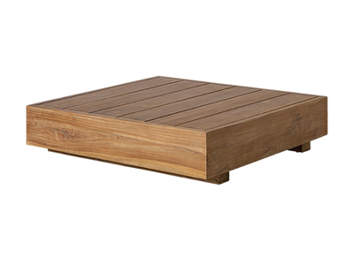 TRENA - Low square wooden coffee table _ Vical Home