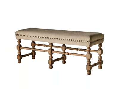 WANGEN - Upholstered Mango bench _ Vical Home
