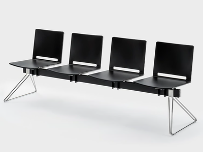 DAISY - Freestanding plastic beam seating _ Viganò