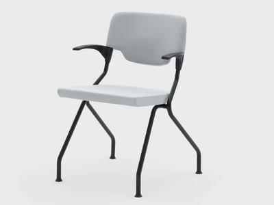 MADAM COLLETTIVITÀ - Folding fabric chair with armrests _ Viganò