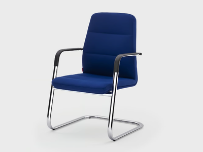 STAR - Cantilever fabric reception chair _ Viganò