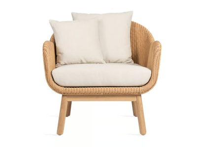 ALEX - Rattan armchair with armrests _ Vincent Sheppard