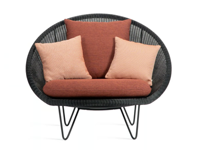 GIPSY LOUNGE - Wicker garden armchair with armrests _ Vincent Sheppard