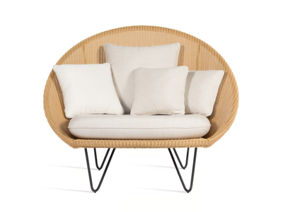 JOE LOUNGE - Lloyd loom armchair with armrests _ Vincent Sheppard