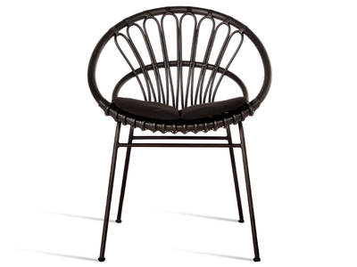 ROXANNE - Wicker garden chair with armrests _ Vincent Sheppard