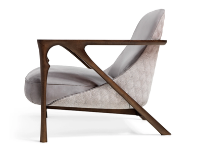 ALYA - Leather armchair with armrests _ Visionnaire