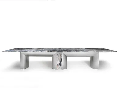 KERWAN - Rectangular marble table _ Visionnaire