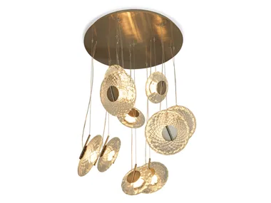 NUAGES - Blown glass and metal pendant lamp _ Visionnaire