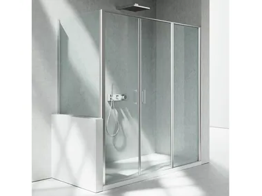 LINEA L3+LP - Tempered glass shower cabin _ VISMARAVETRO