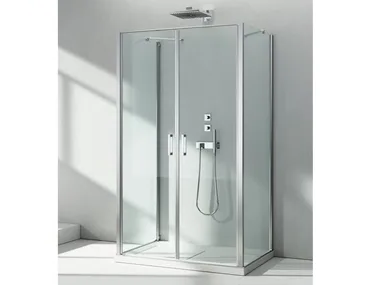 LINEA LG+LB+LG - Rectangular custom tempered glass shower cabin _ VISMARAVETRO