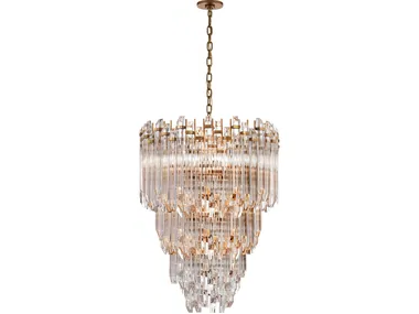 ADELE THREE-TIER WATERFALL - Brass chandelier _ Visual Comfort Europe