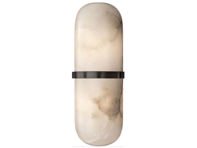 MELANGE PILL FORM SCONCE - Alabaster wall light _ Visual Comfort Europe
