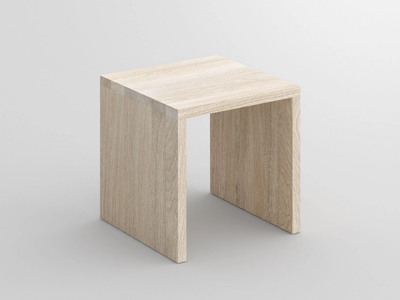 MENA - Low solid wood stool _ Vitamin Design