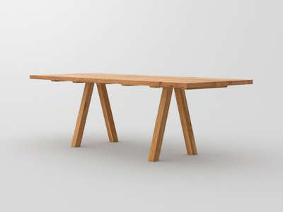 PAPILIO - Rectangular solid wood table _ Vitamin Design