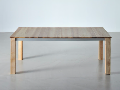SLIM - Extending rectangular solid wood table _ Vitamin Design